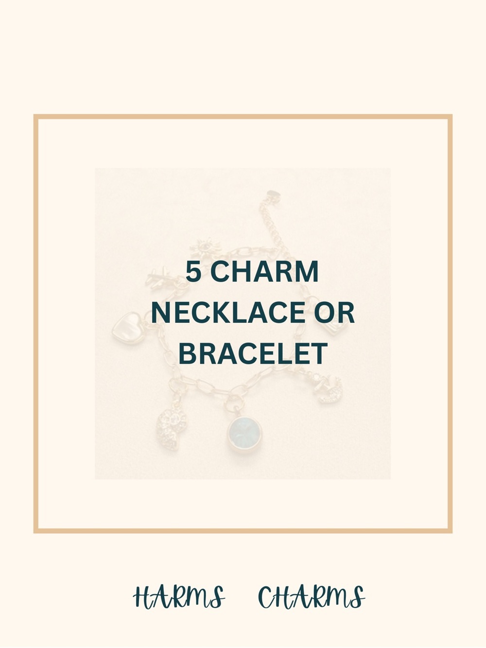 5 charm necklace/braclet